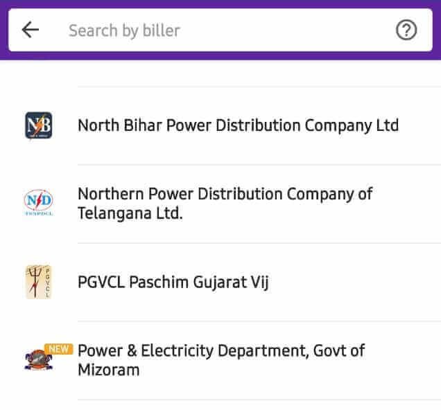 Electricity Bill Payment Through PhonePe