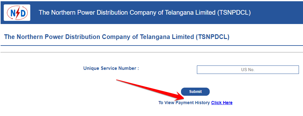 TSNPDCL Bill Payment Status Check,